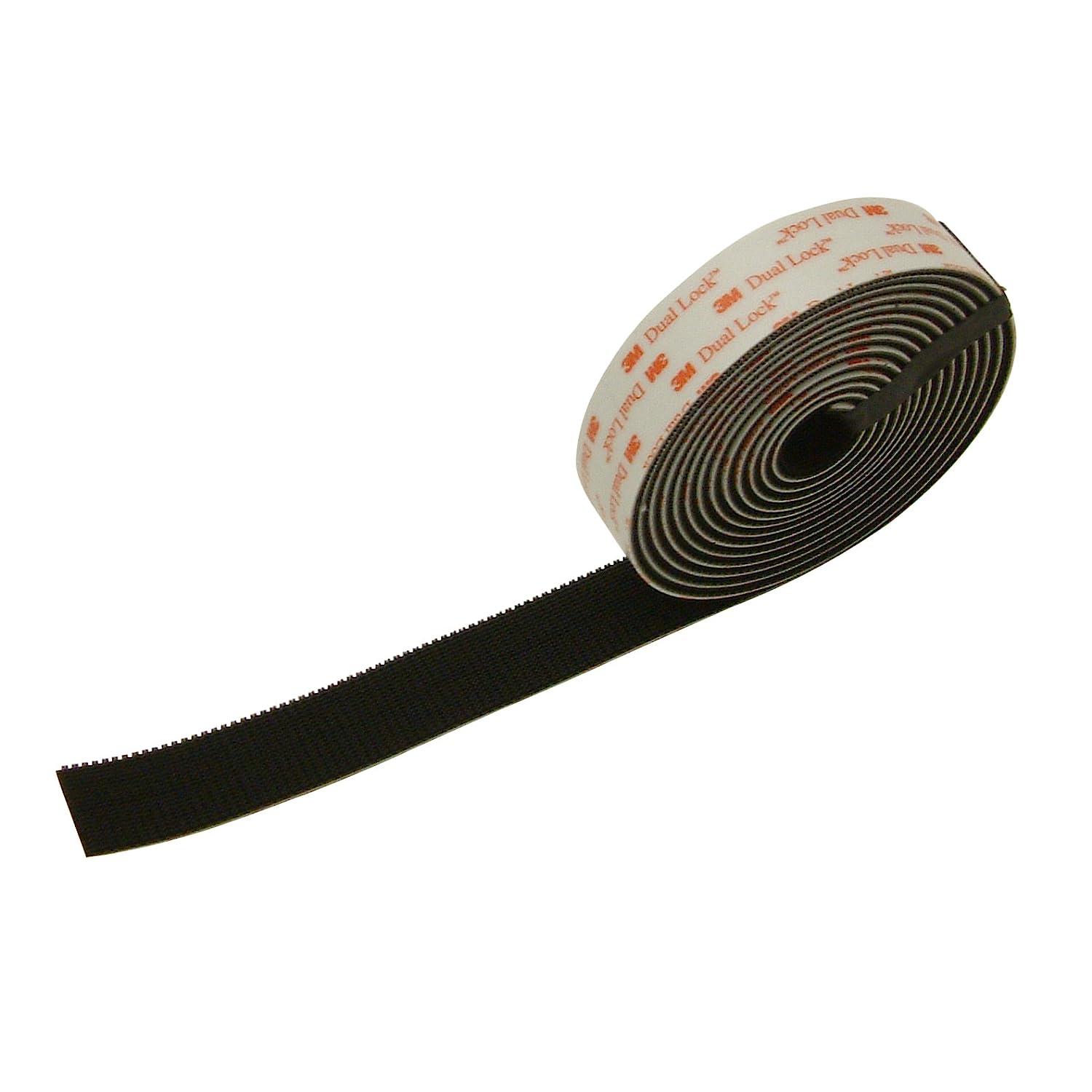 3M SJ3551 Dual Lock Type 400 Reclosable Fastener [black/acrylic adhesive]: 1 in. x 10 ft. (Black) - Image 1